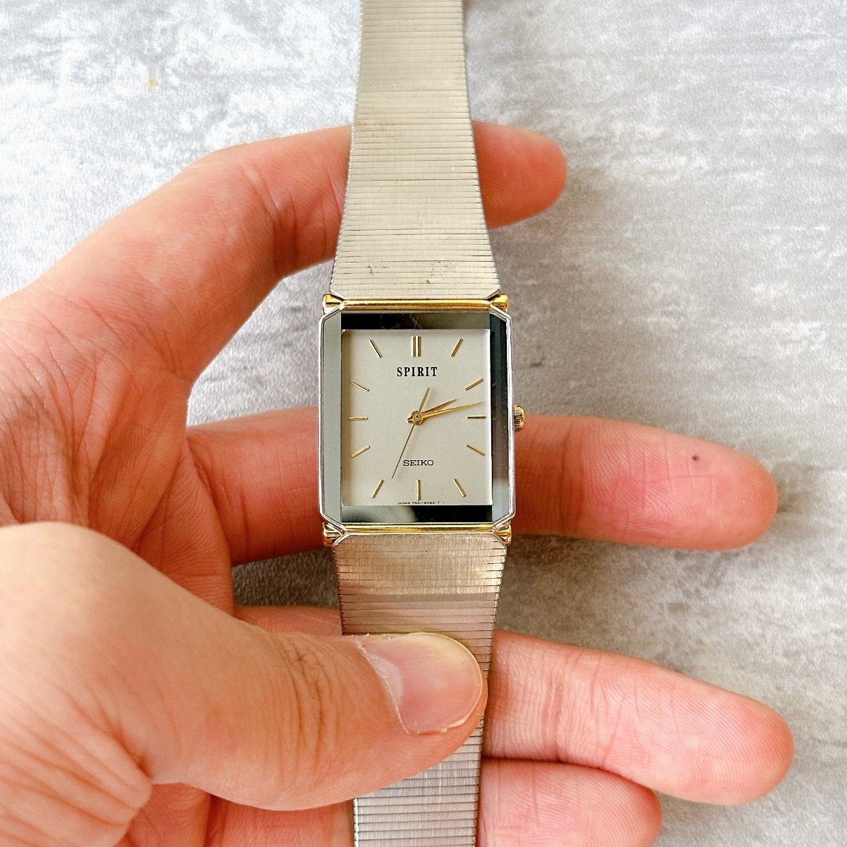 SEIKO Spirit Men’s Watch Square Tank Vintage