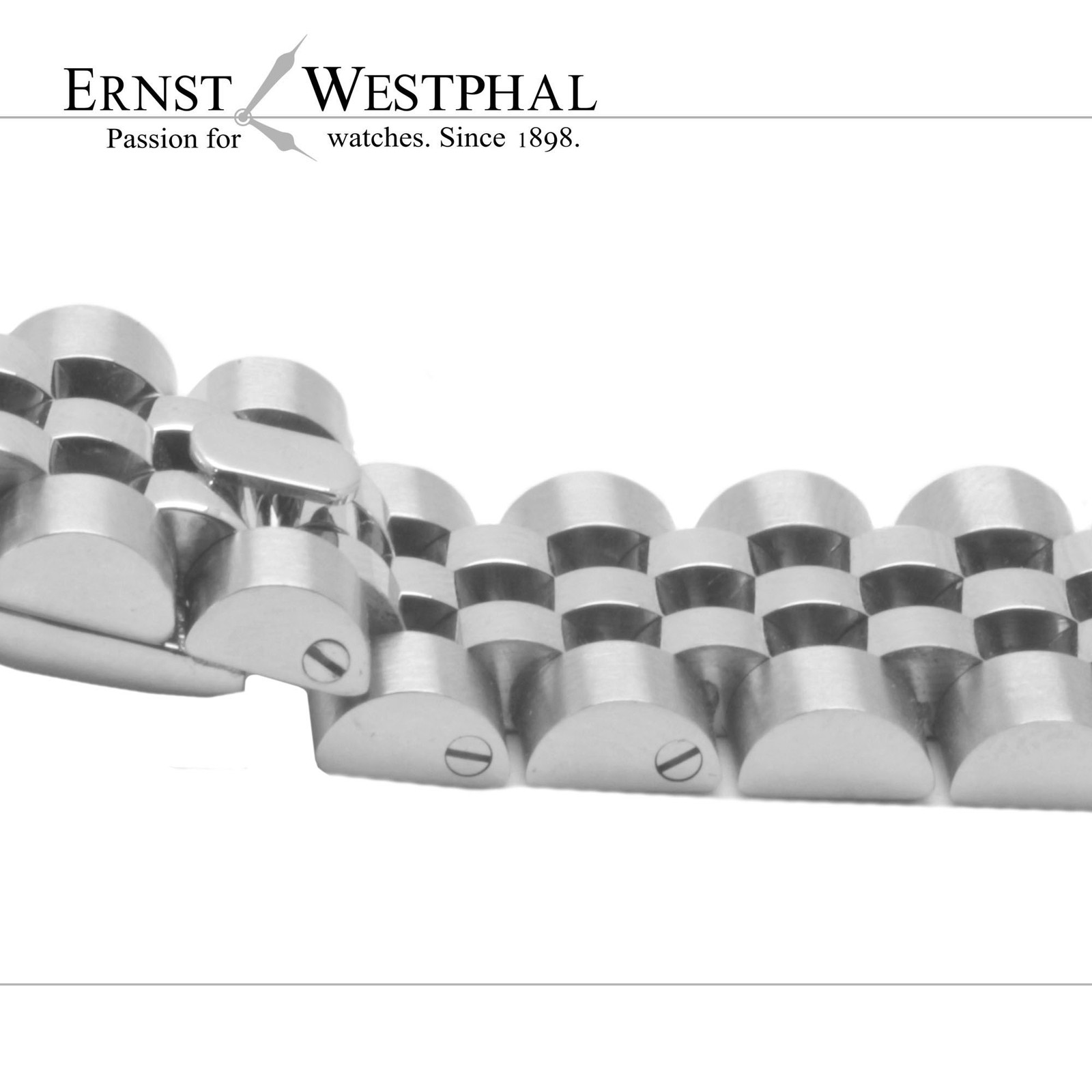 Bracelet, Jubile style, steel, concealed clasp, 20 mm, compatible to Rolex