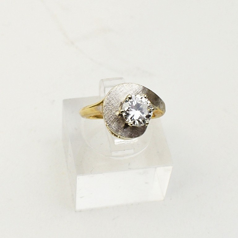 Vintage Solitaire Earth Mined Diamond 0.70 ct. 0.70ct. Ring in 14k