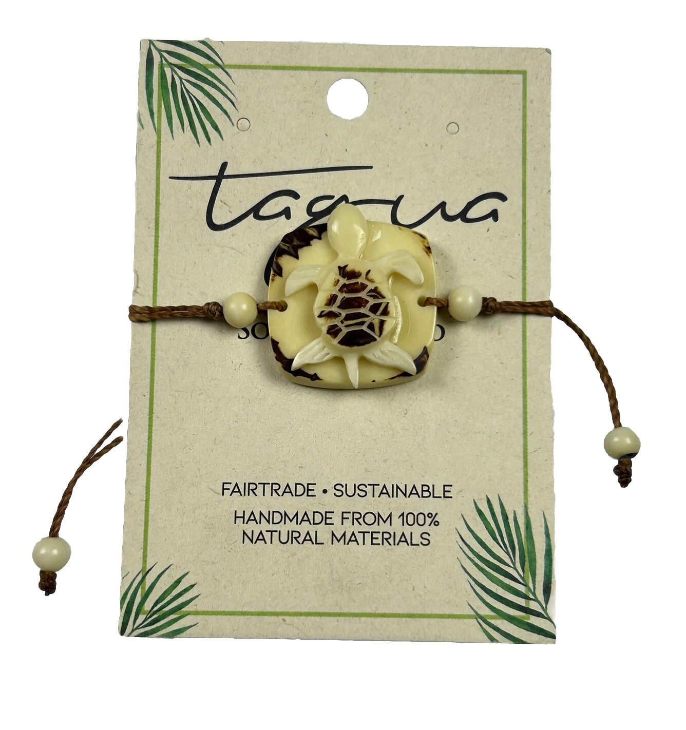 Fair Trade Tagua Nut Organic Bracelet Jewelry (Sustainable & Eco-Friendly)