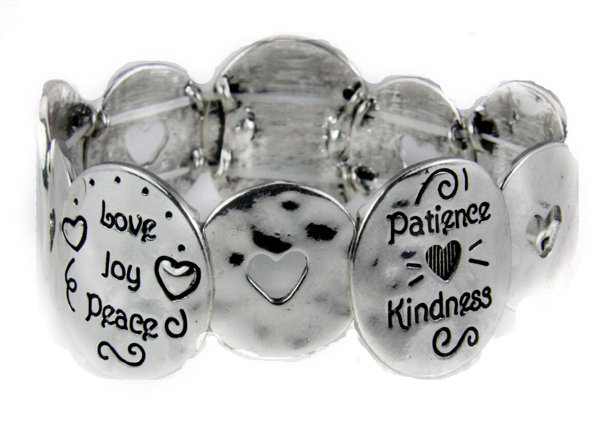 4030499 Christian Fruits of the Spirit Stretch Bracelet Religious Bible gal 5:22