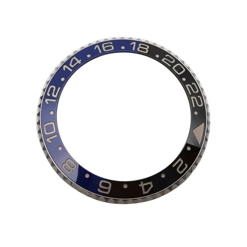 Black Blue Custom Made Watch Bezel Insert For Rolex GMT Master II Batman