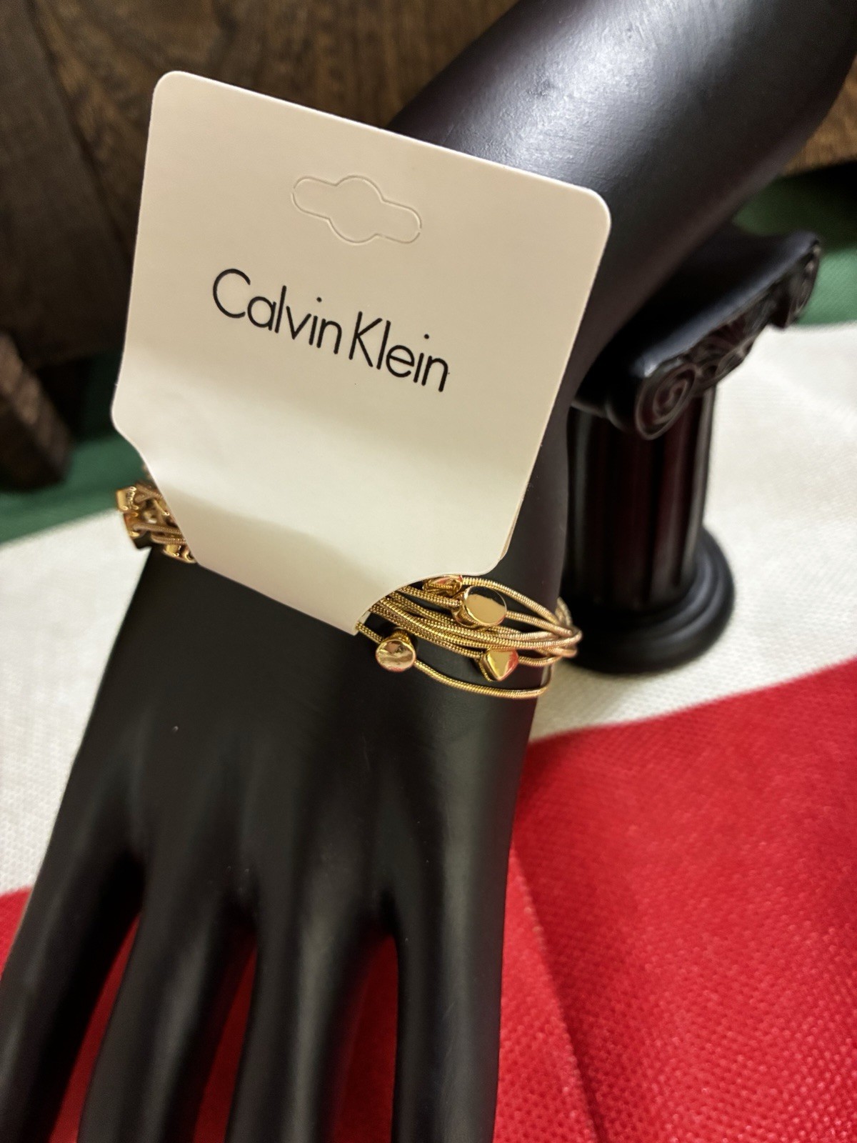 Calvin Klein Gold-Tone Multi-Strand Bracelet