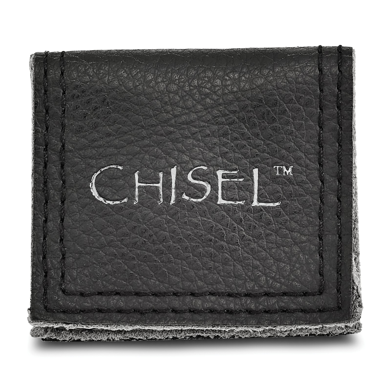 Chisel Titanium Brushed with Silver Inlay 6mm Band TB210