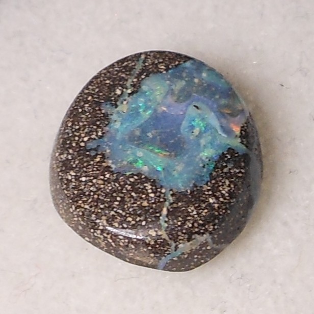 8.70ct Australian Boulder Opal 15.4 x 13.4 x 5mm