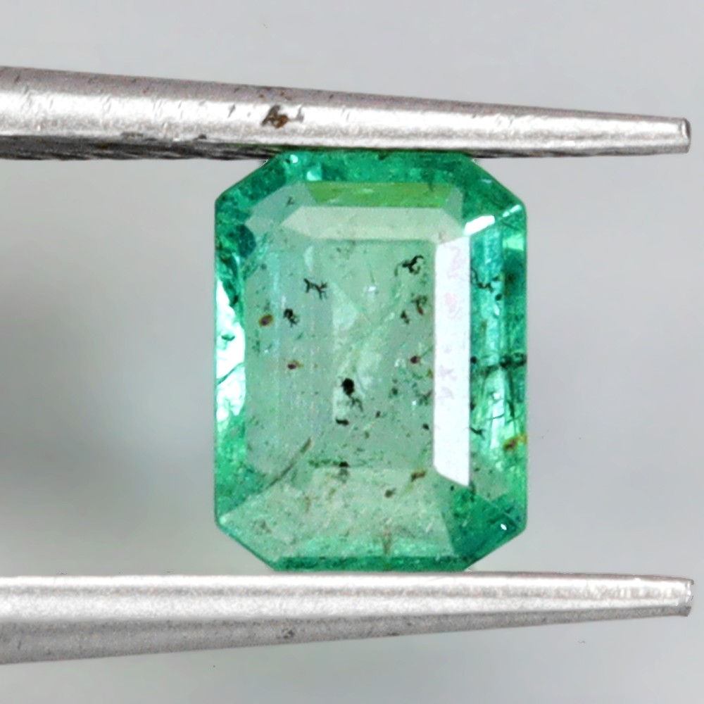 Emerald Cut Natural Unheated Top Rich Green Emerald Brazil 0.83ct 7x5mm Gemstone