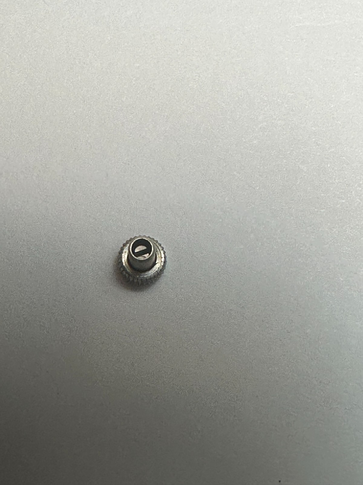 GENUINE NEW OLD STOCK OMEGA SPLIT STEM CROWN STIANLESS STEEL 3.7mm X 4.6mm