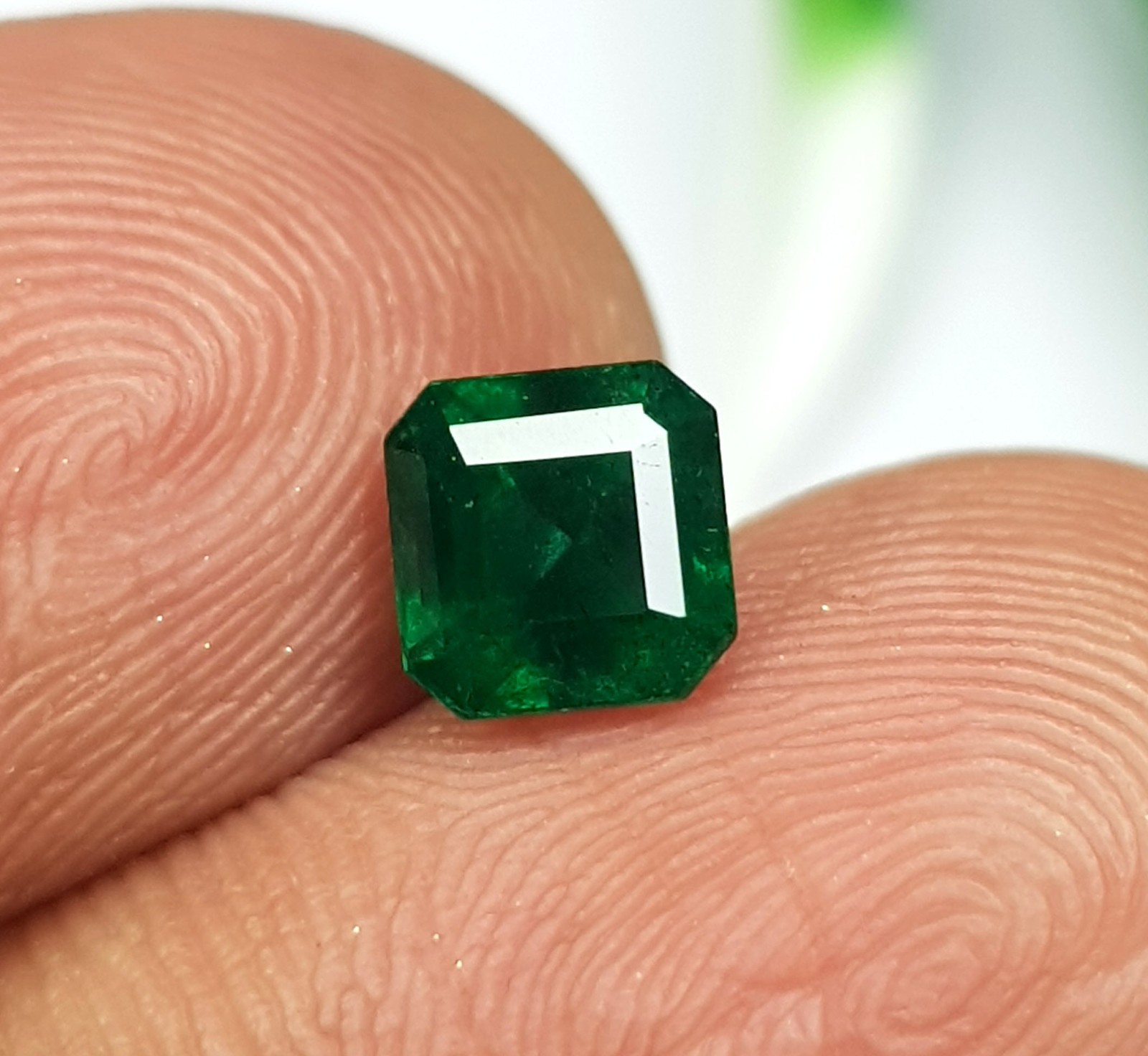 0.86 Ct Natural Emerald octagon Cut Untreated loose Gemstone