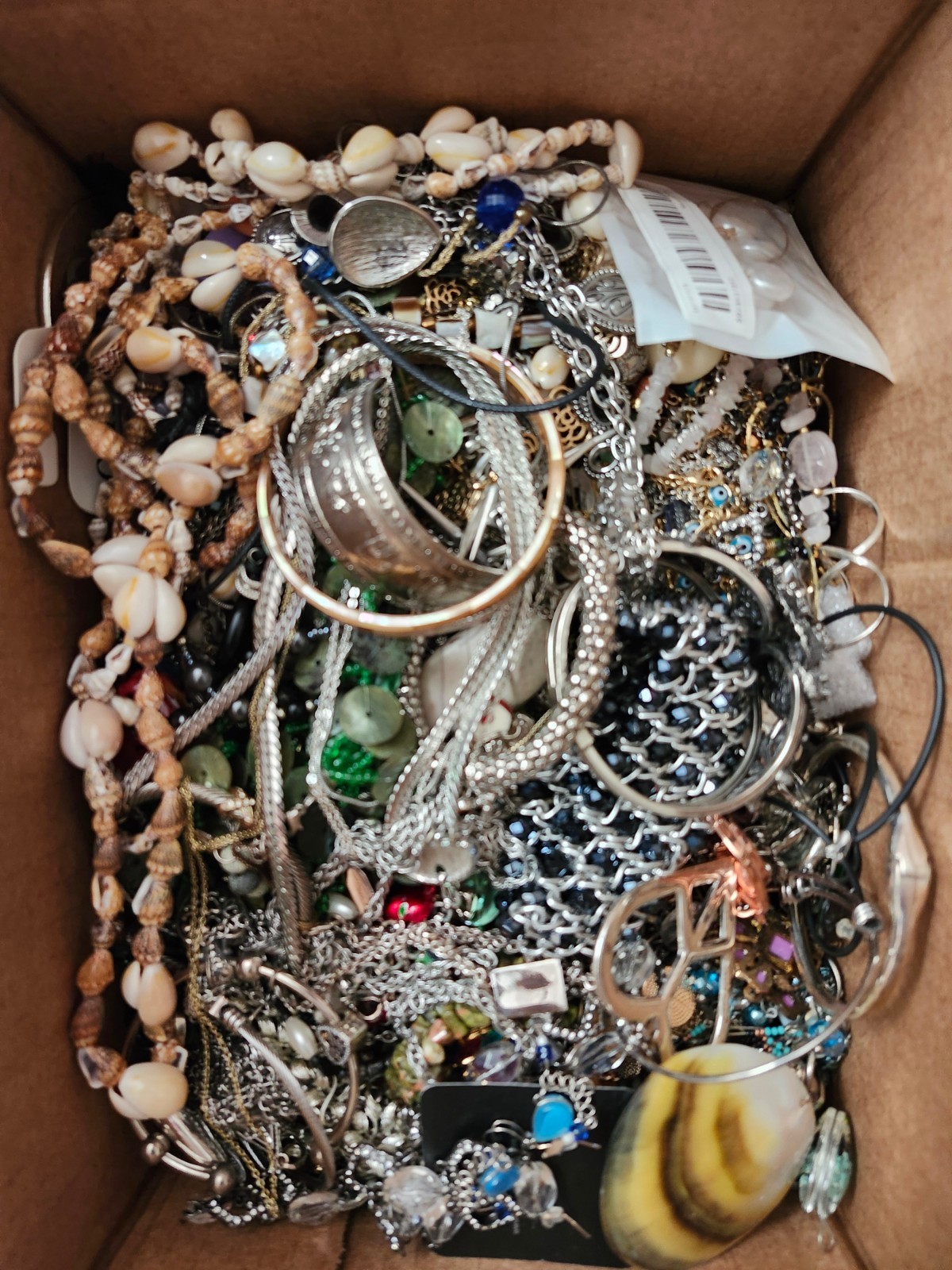 10 lb grab bag box wearable costume jewelry #4