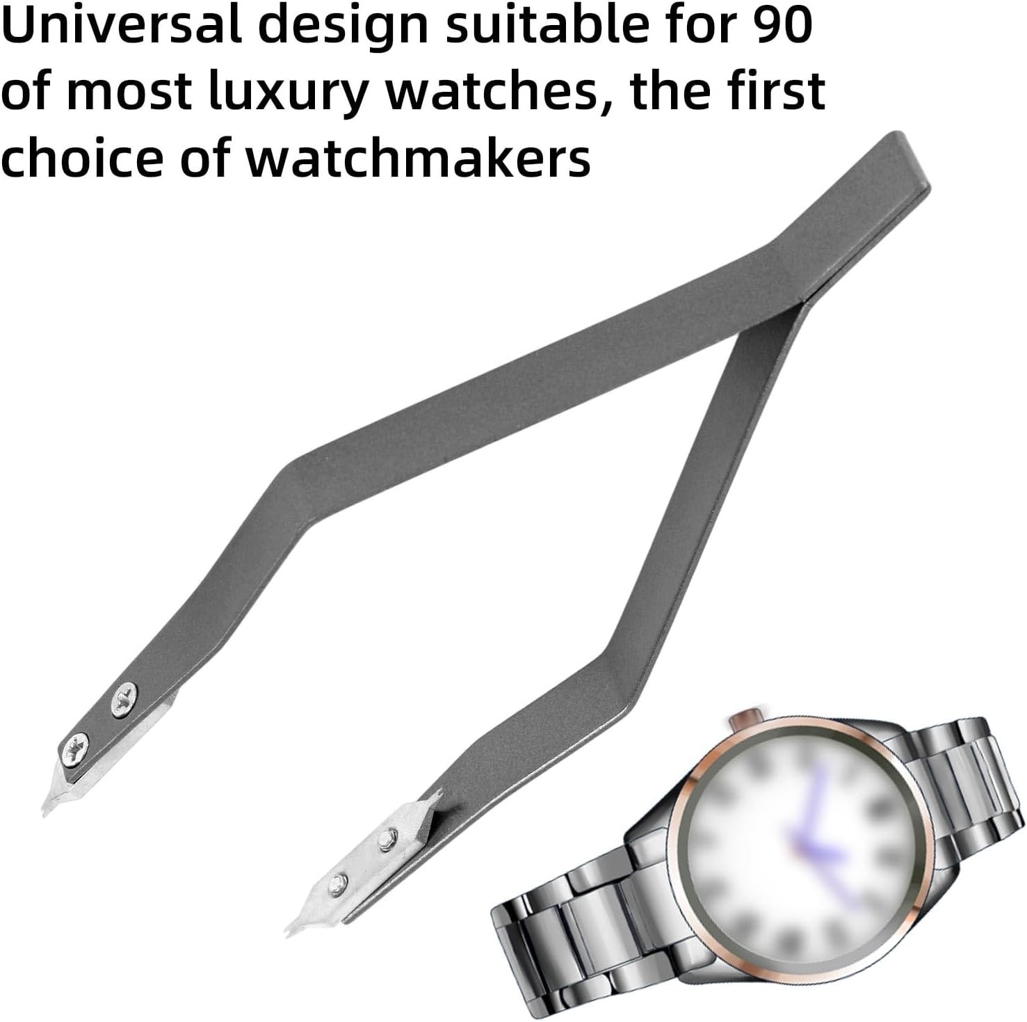 7825 Watch Spring Bar Tweezer, Aluminum Alloy Spring Bar Pliers Lug Removal F…