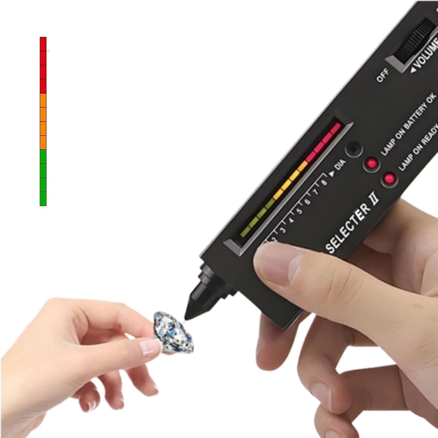 Essential Diamond Tester Pen with Stylus and Leather Pouch – Lightweight Design