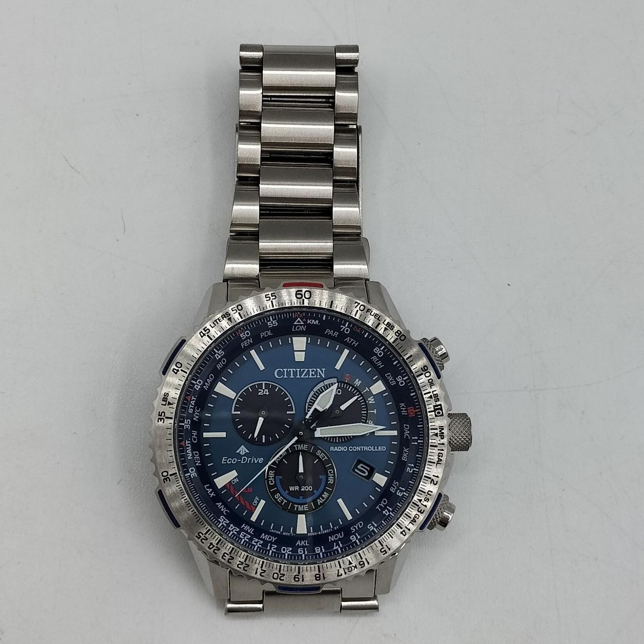 CITIZEN E660-S115469 Eco-Drive Radio Watch Wristwatch Works Men 3227