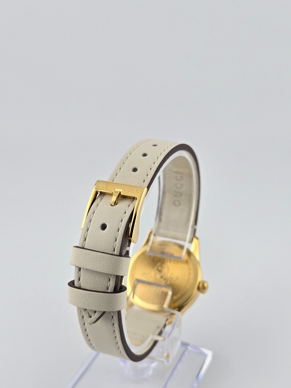 Gucci G-Timeless Women’s Bee Dial Leather Band Watch – YA1265009 ($1100 MSRP)