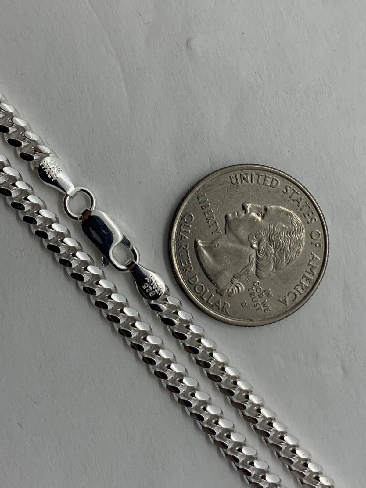 925 Sterling Silver Men’s Women’s 4.2mm Miami Cuban Link Chain Necklace 18″-30″