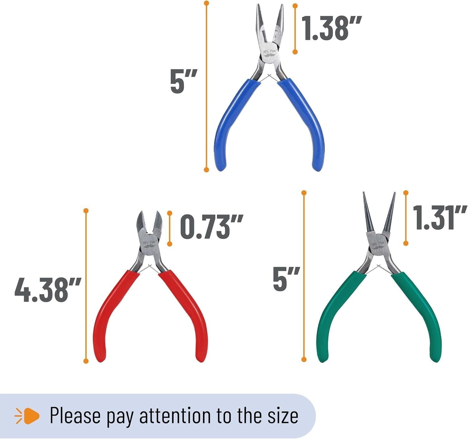 Durable Alloy Steel Jewelry Pliers Set with Ergonomic Handles – 3 Pieces