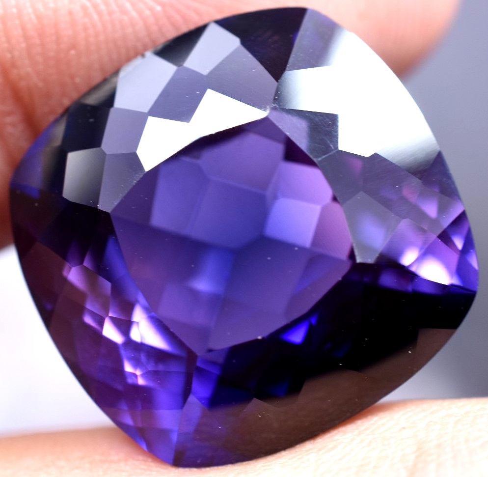 Natural 32.15 Ct Boysenberry Sapphire GGL Certified fabulous Loose Gemstone