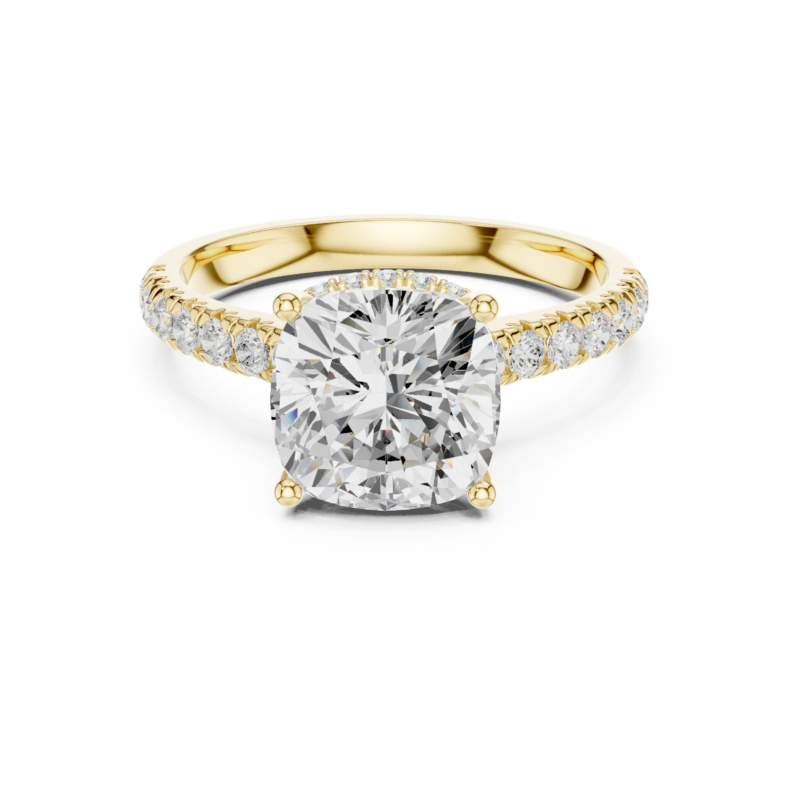 Certified 3.6 Ct Lab Grown Diamond Anniversary Cosmos Women Ring 14K Gold Over