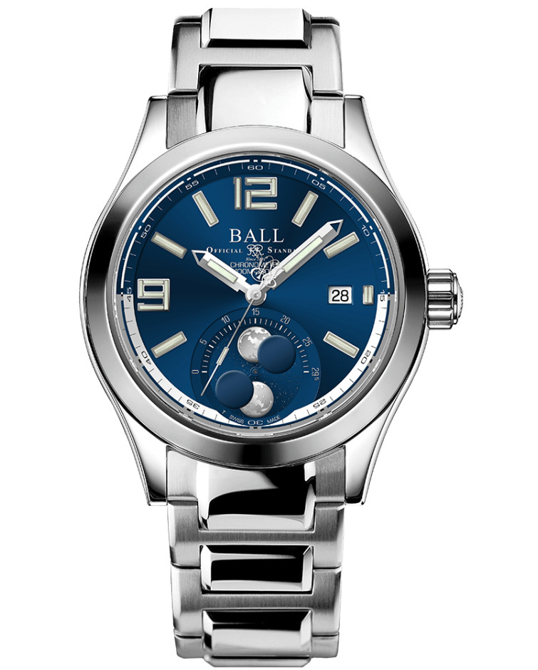 Ball Engineer II Moon Phase Blue Dial Chronometer 41 mm Watch – NM2282C-S1C-BE