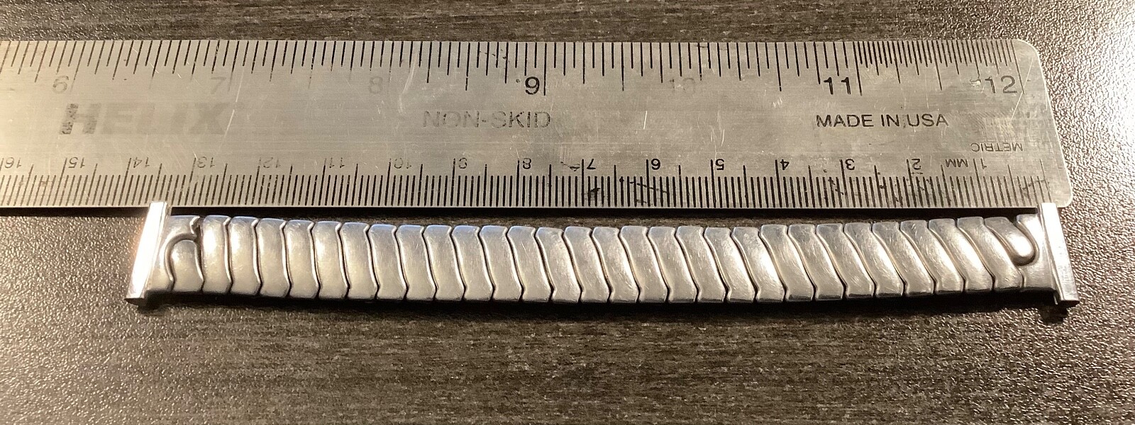 Baldwin Vintage Stainless Steel Scissor Stretch Flex Watchband To Fit 16mm Ends