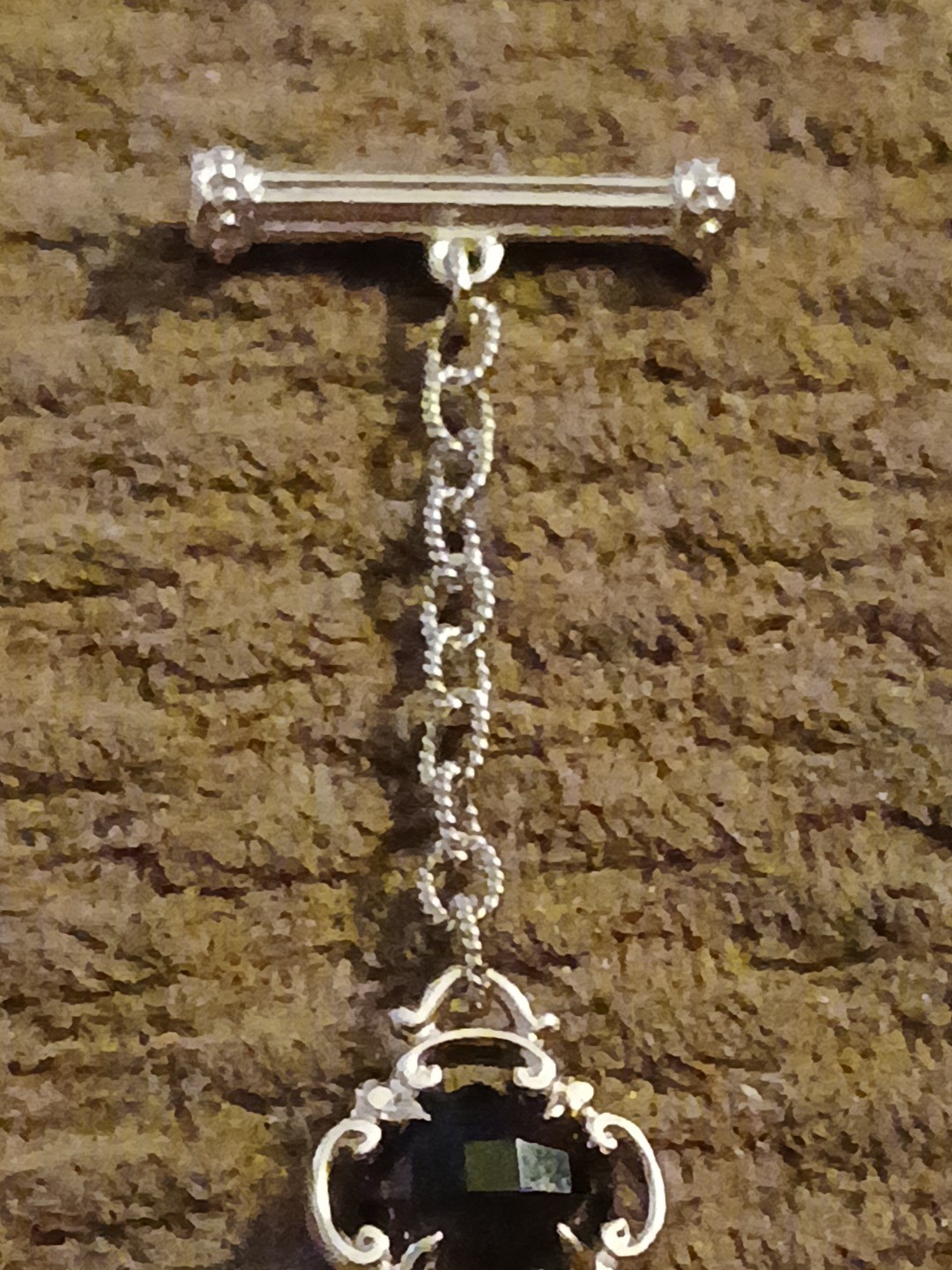 Gabriel & Co. Sterling Silver With Smokey Quartz Toggle 7″ Bracelet Excellent!!