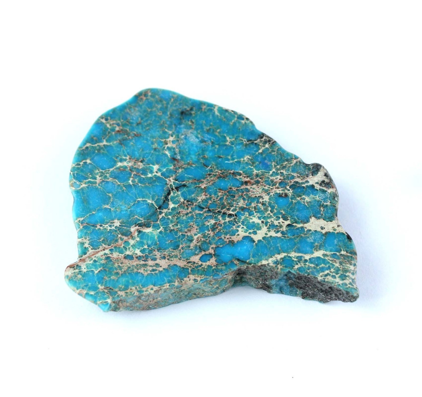 57.55 Ct Natural Blue Ridge Turquoise Gemstone Slab Rough Certified T40404
