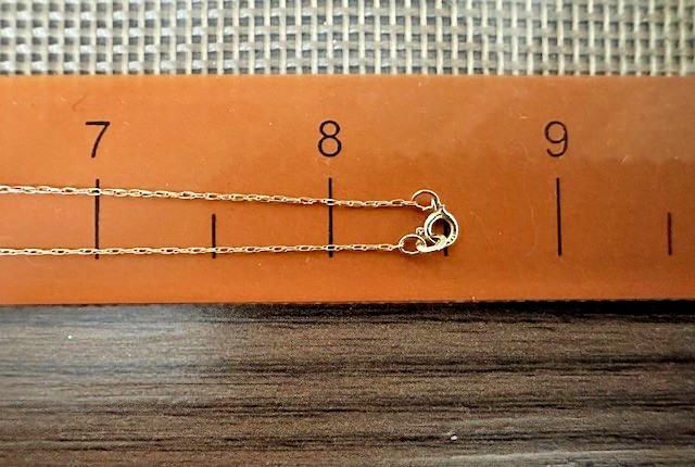 Estate 14K Yellow Gold Dainty Chain 0.5g