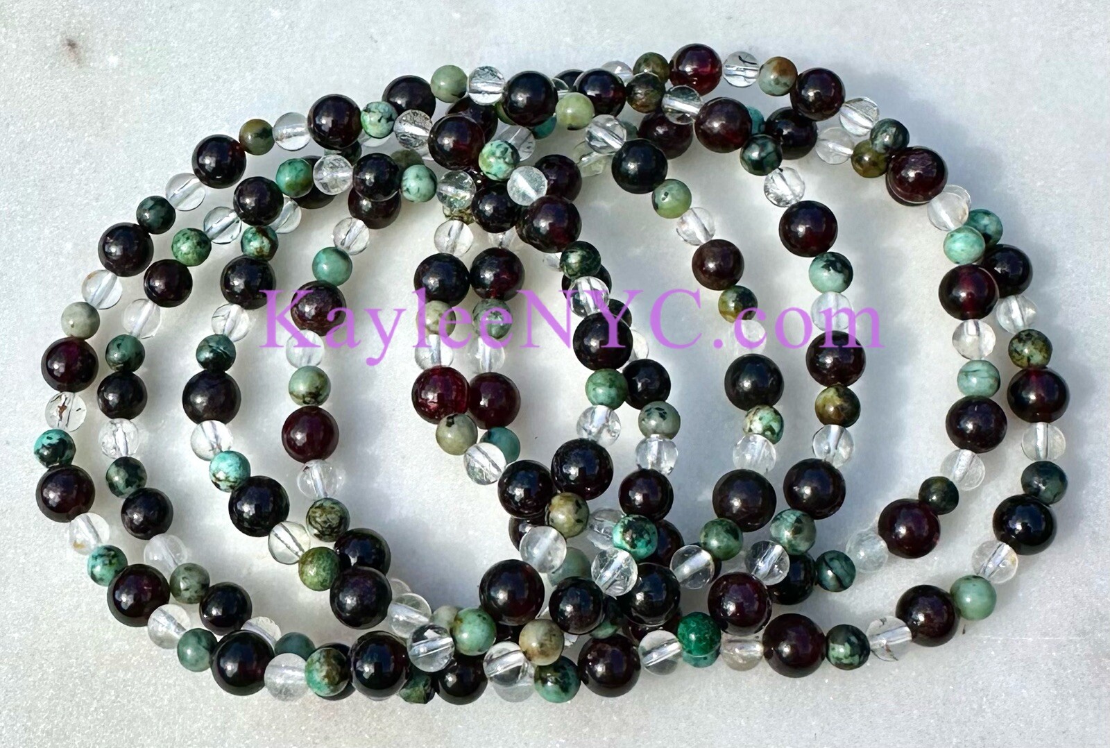Wholesale Lot 6 Pcs Natural Crystal Capricorn Zodiac Stretch Bracelet Healing