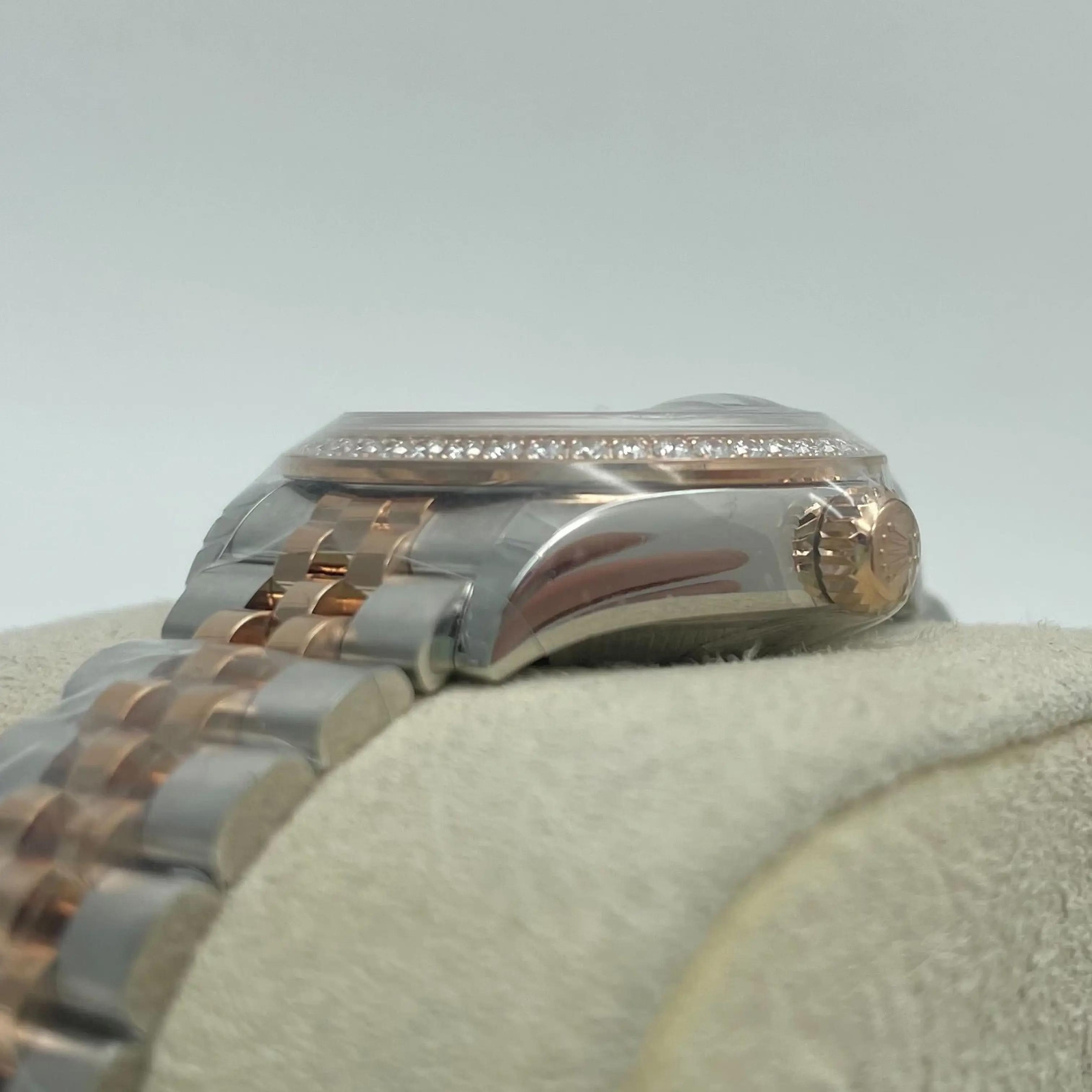 2023 New Rolex 279381RBR 28mm Aubergine Diamond Dial Lady Rose Gold Steel Watch