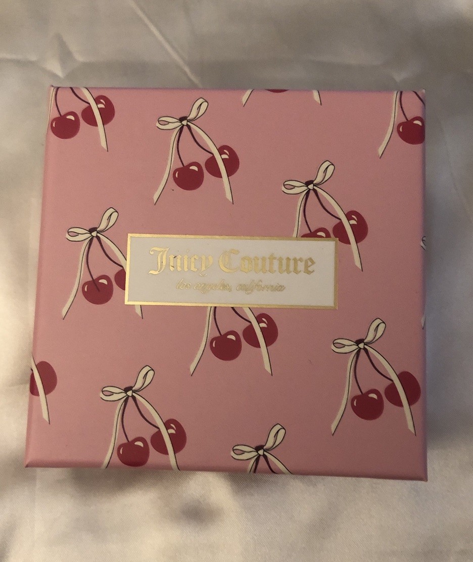 Juicy Couture Gold Tone & Woven Black Faux Leather Charm Bracelet Bee Charm NIB