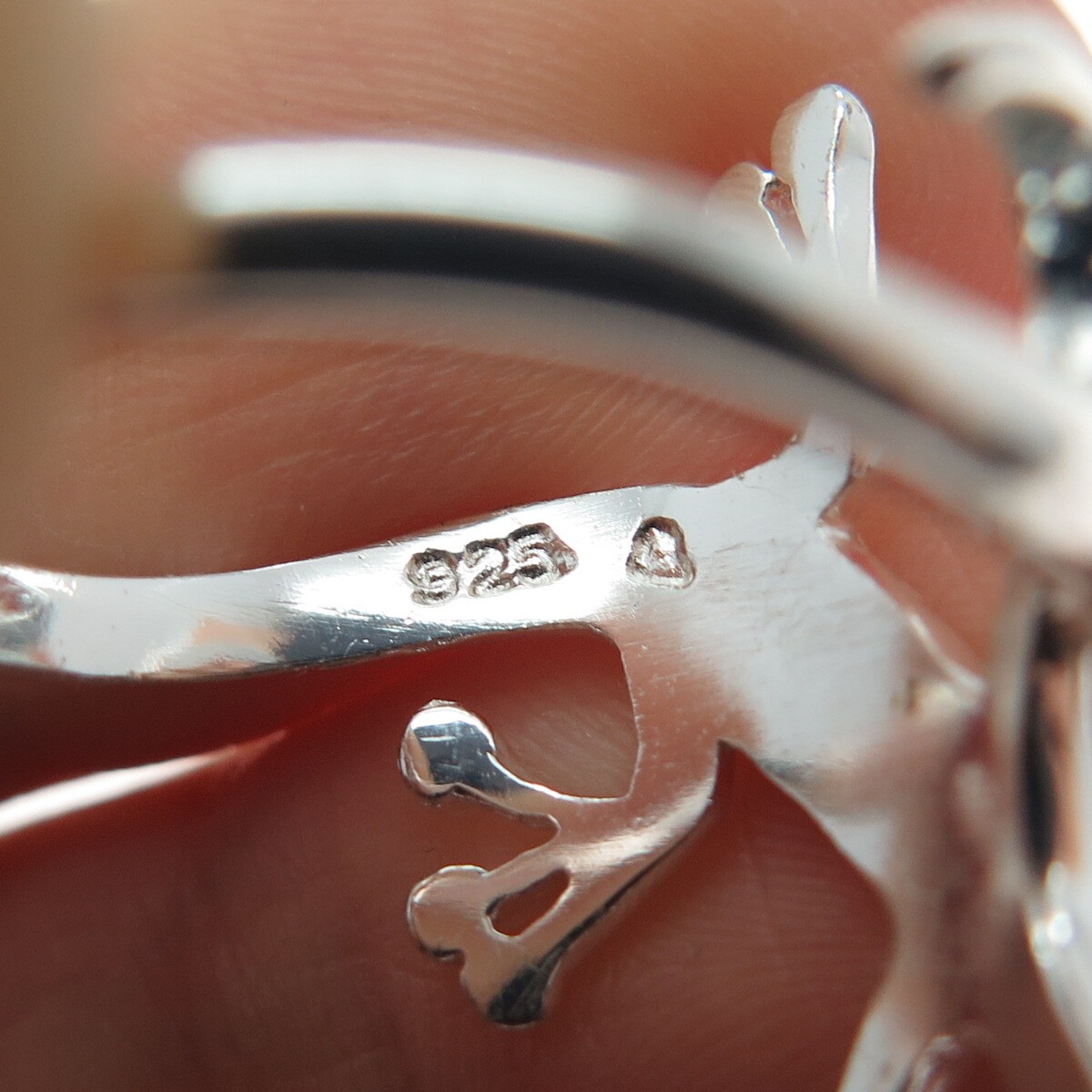 925 Sterling Silver Vintage Lizard Ring Size 8.25