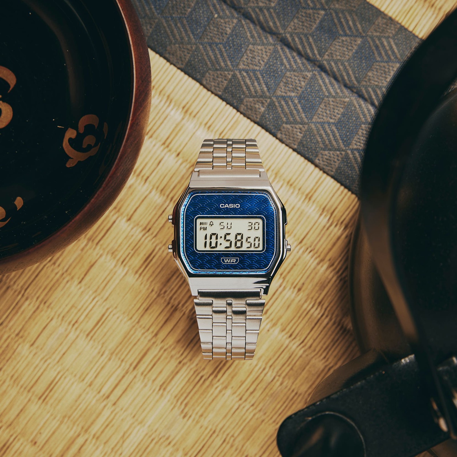 CASIO CLASSIC Series A159WEVJ-2 Made in Japan NEW Traditional Japanese pattern