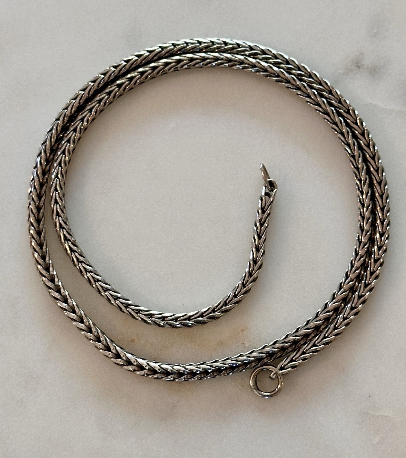 New Old Stock Trollbead Necklace Chain Sterling Silver .925 Wheat Chain Pick SZ.