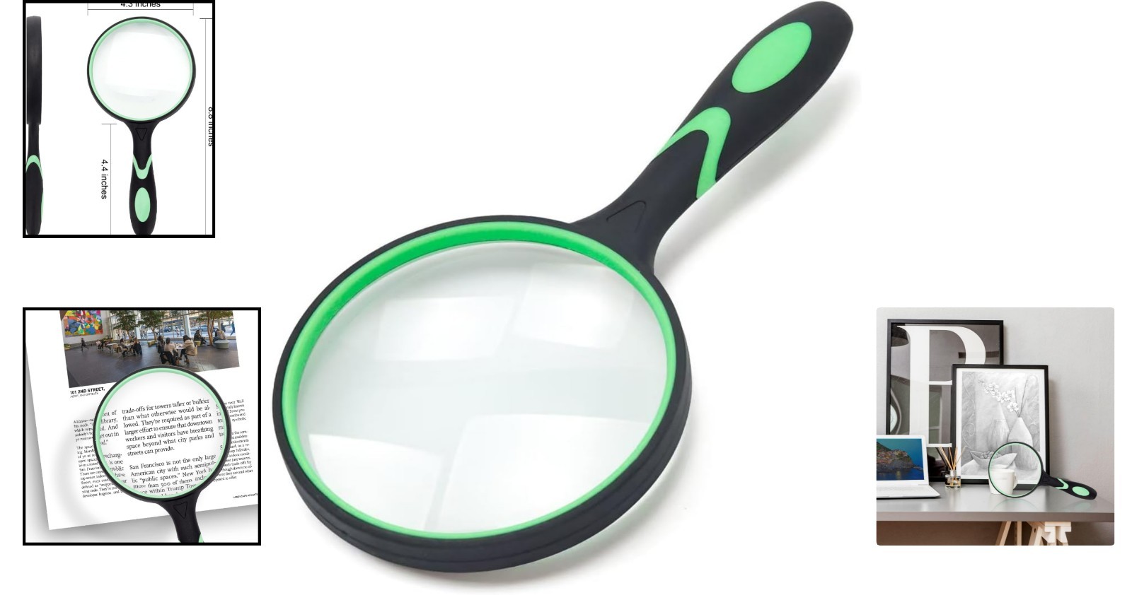 5X Real Glass Magnifier with Ergonomic Handle – Perfect for Classroom Science