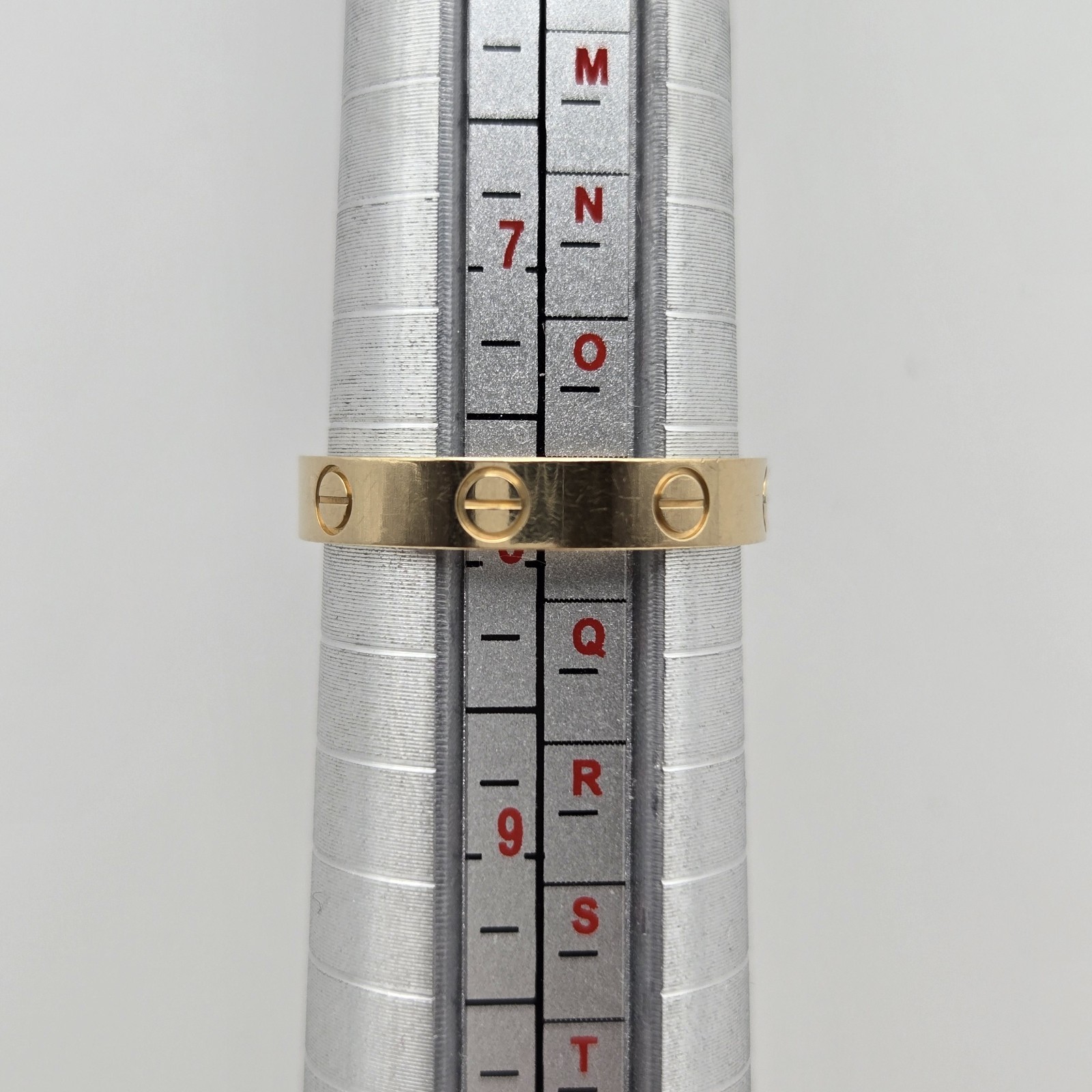 Cartier Love Ring Small Model Size 57 Yellow Gold Au 750 W/ Receipt Certificate
