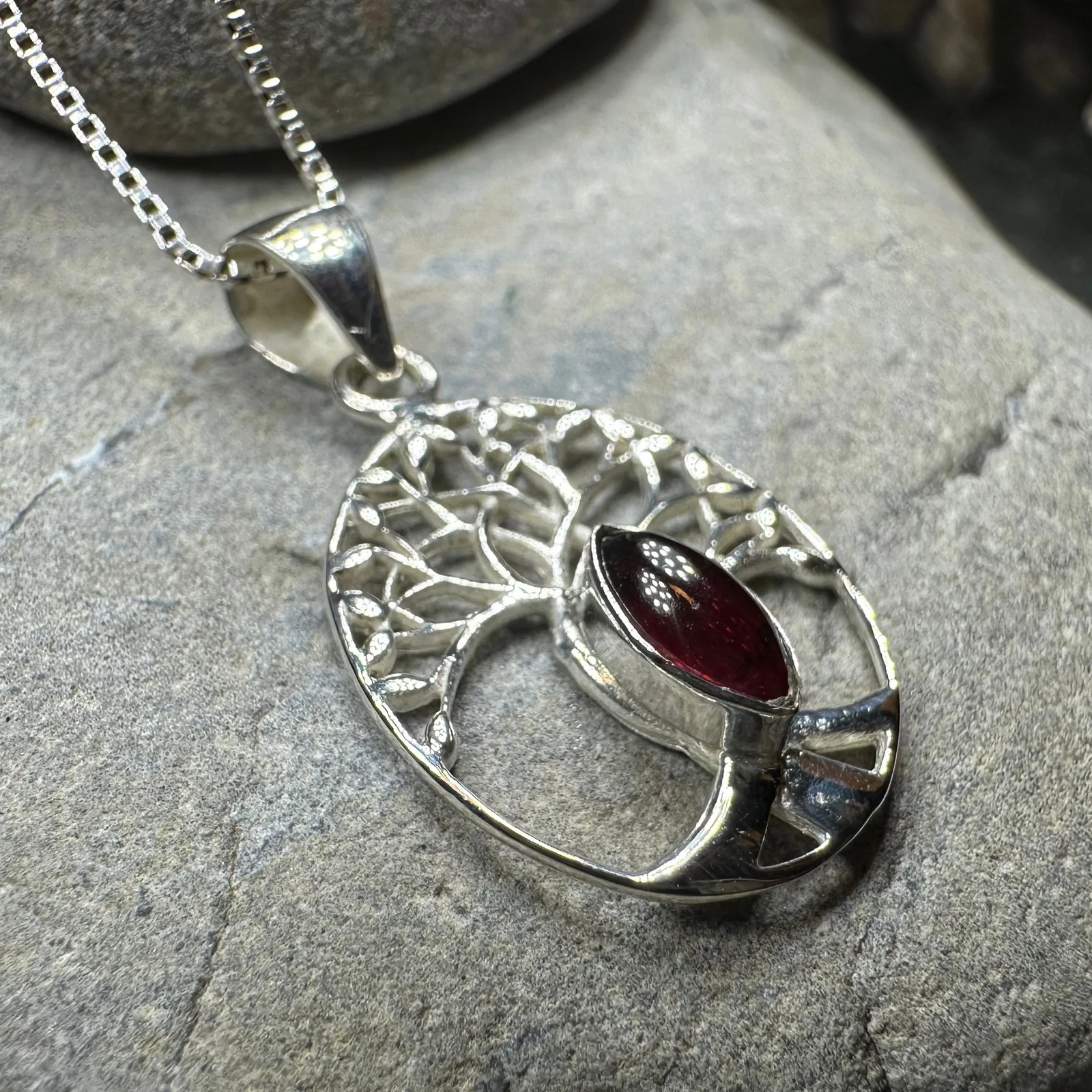 Tree of Life Necklace Irish Scottish Wiccan Celtic 925 Pendant W/FREE CHAIN