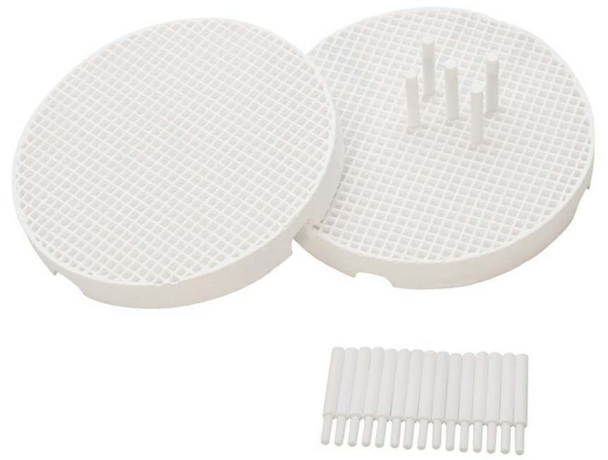 Soldering Mini Honeycomb Boards & Pins – SET of 2 with 20 Ceramic Pins