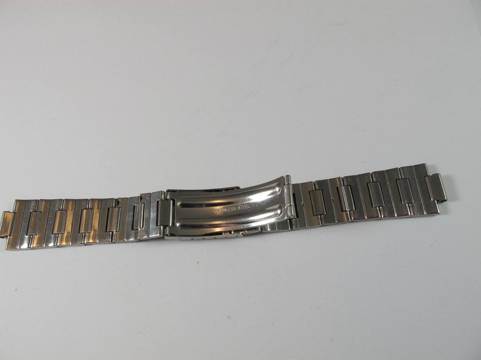 JULES JURGENSEN MENS VINTAGE STEEL WATC BAND WITH 10/20MM ENDS