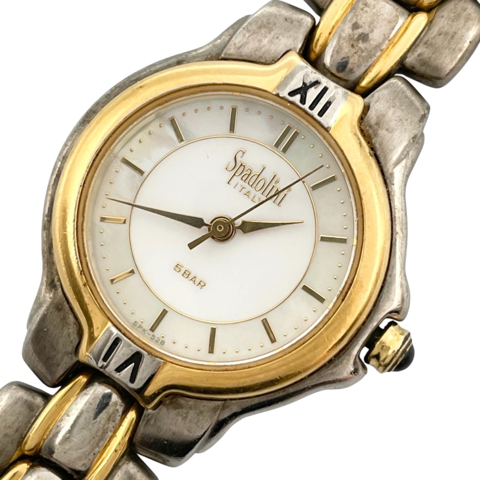 Working Spadolini ITALY Crepha Women’s Analog 3 Hand Quartz Combination Shell Di