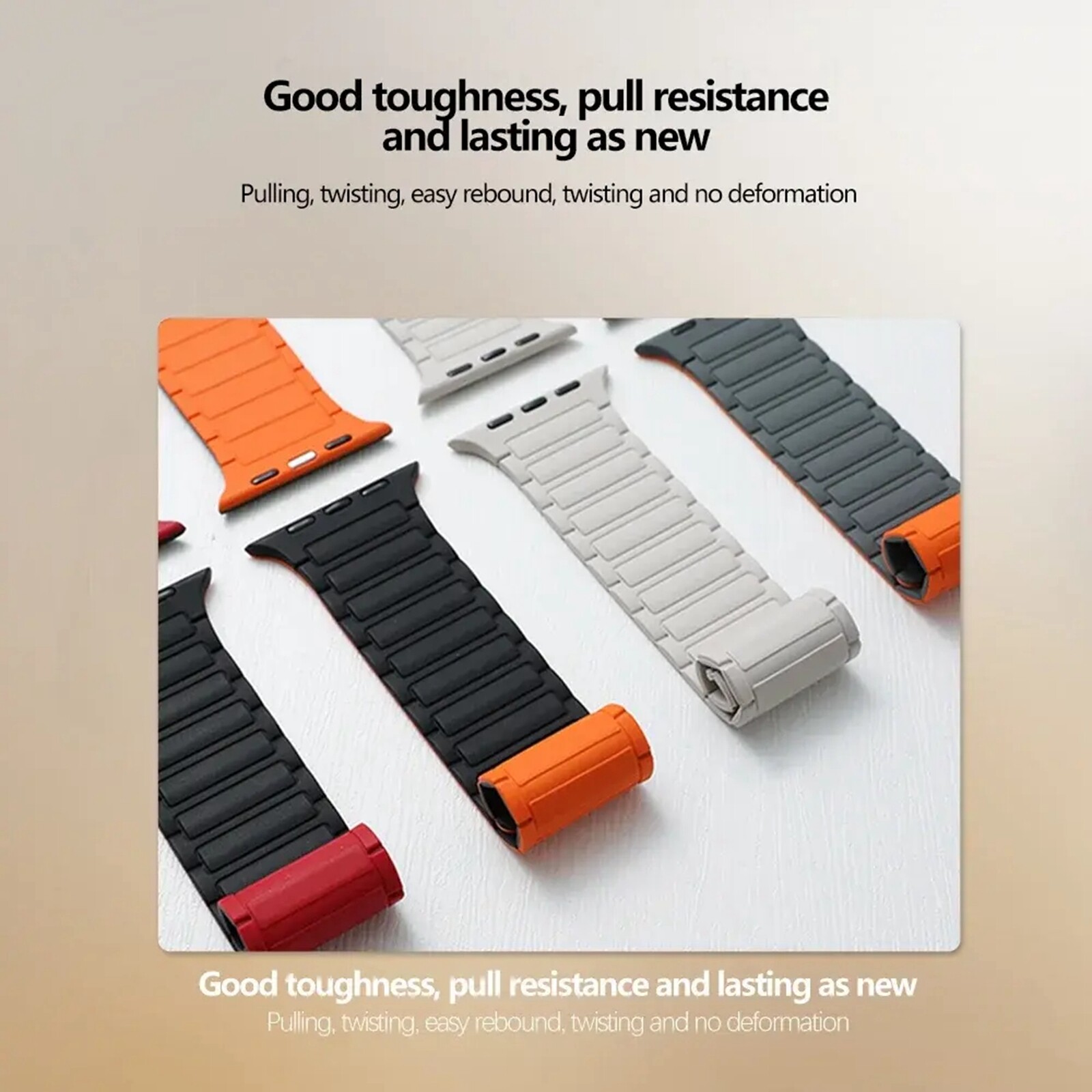 Magnetic Strap For Apple Watch Ultra 2 Series 9 8 7 SE 6 5 Silicone iWatch Band