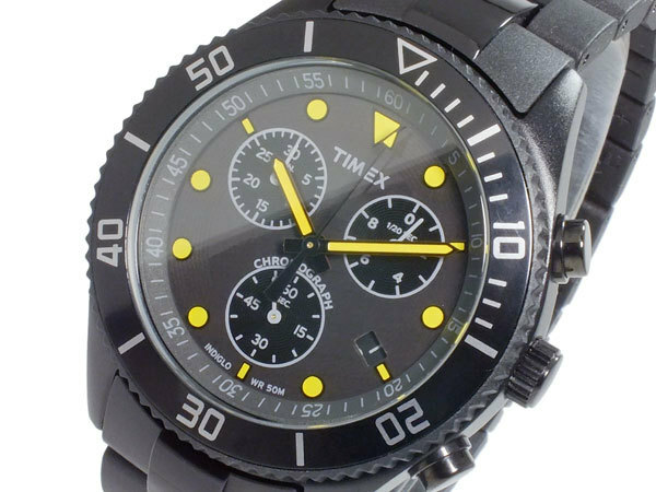 NEW TIMEX T2N866 ORIGINALS BLACK ANALOG CHRONOGRAPH WATCH