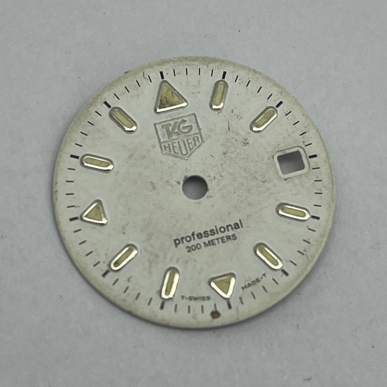 TAG HEUER 200 METERS WHITE DIAL BATON NON NUMERIC HOUR MARKS 18.8MM