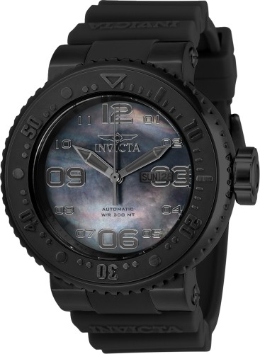 Invicta Men’s 52mm Grand Diver Automatic MOP DIAL Black Strap DATE DAY Watch