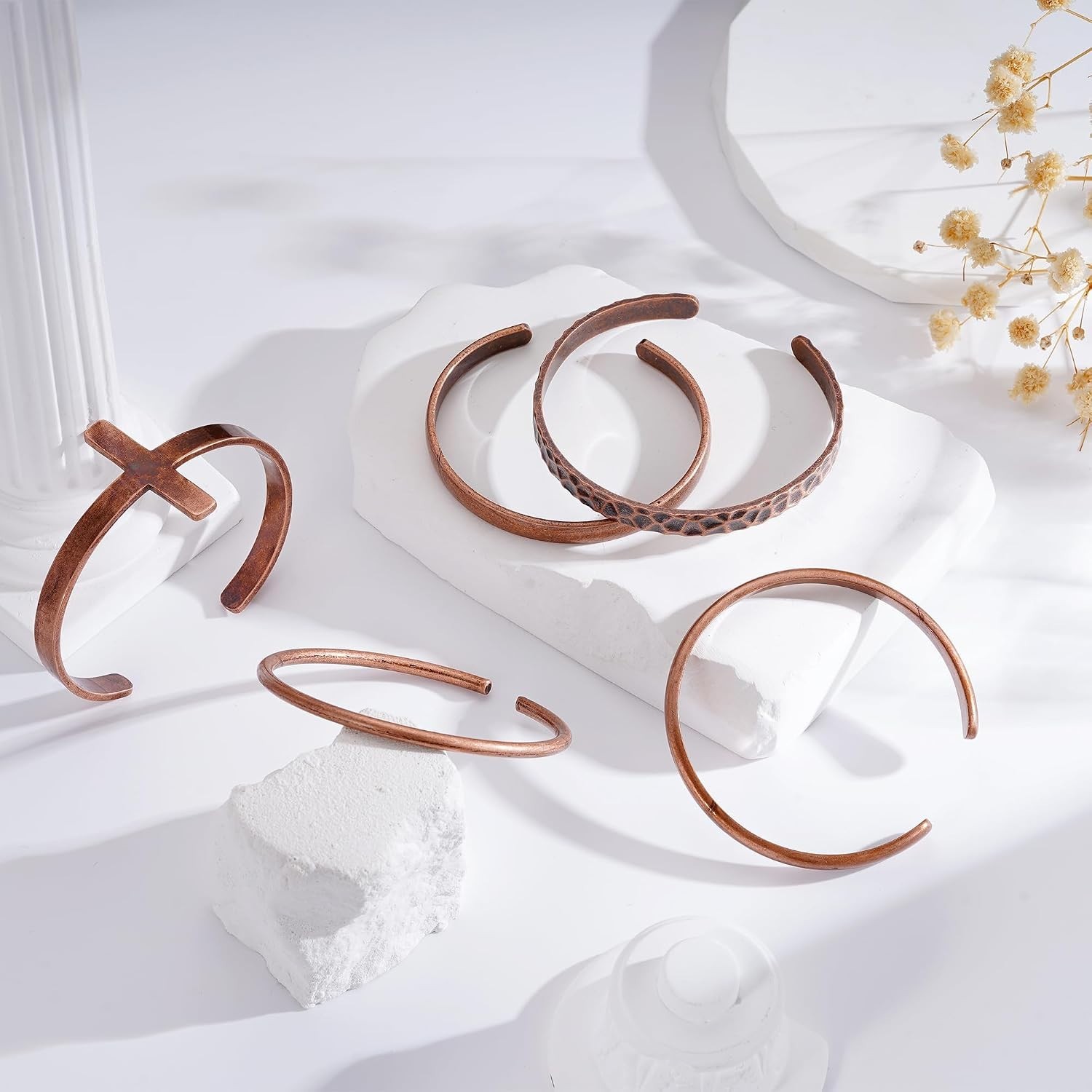 Retro Waterproof Pure Copper Healing Cuff Bracelet – Perfect for Every Occasion