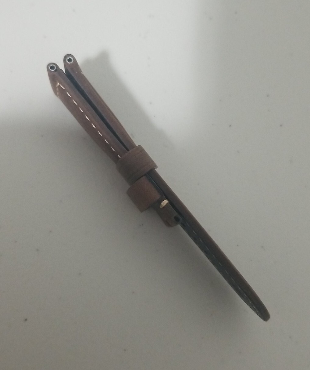 Panerai Watch 24mm Brown Assolutamente Leather OEM Suede Strap for Tang Buckle