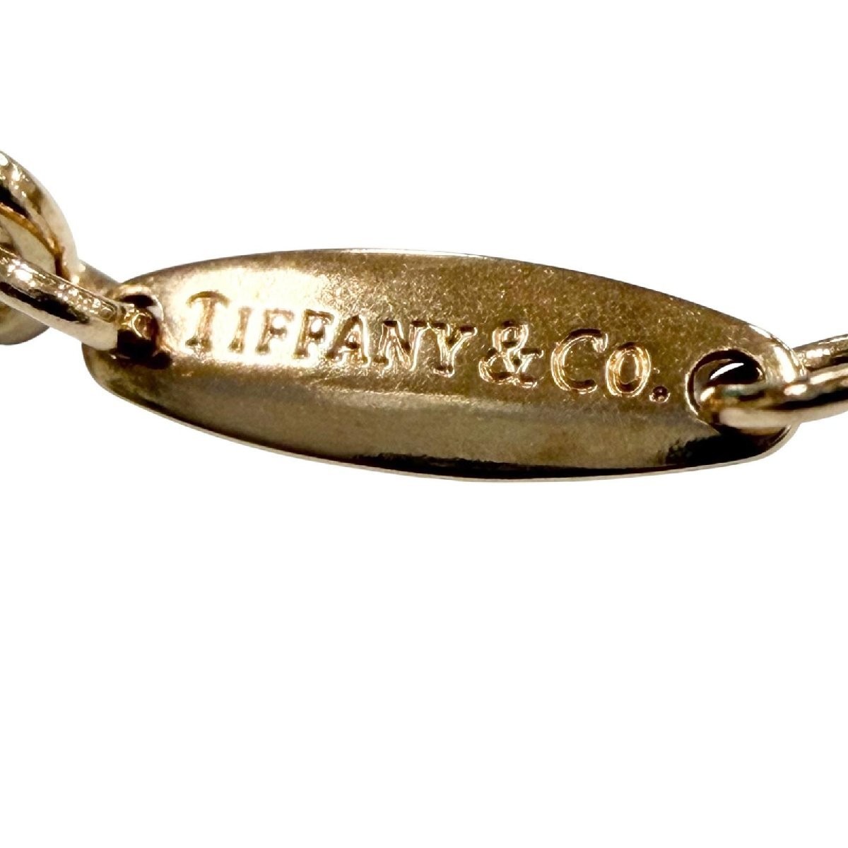 Tiffany & Co. By The Yard 750PG Approx. 0.14CT 1P Diamond Necklace Gold 2.3 g