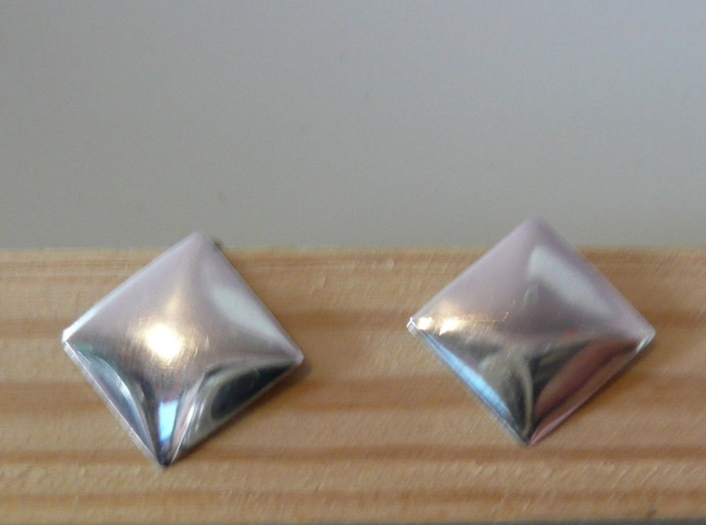Vintage Sterling Silver Mexico Screw Back Earrings No Stone Simple Mixed Matched