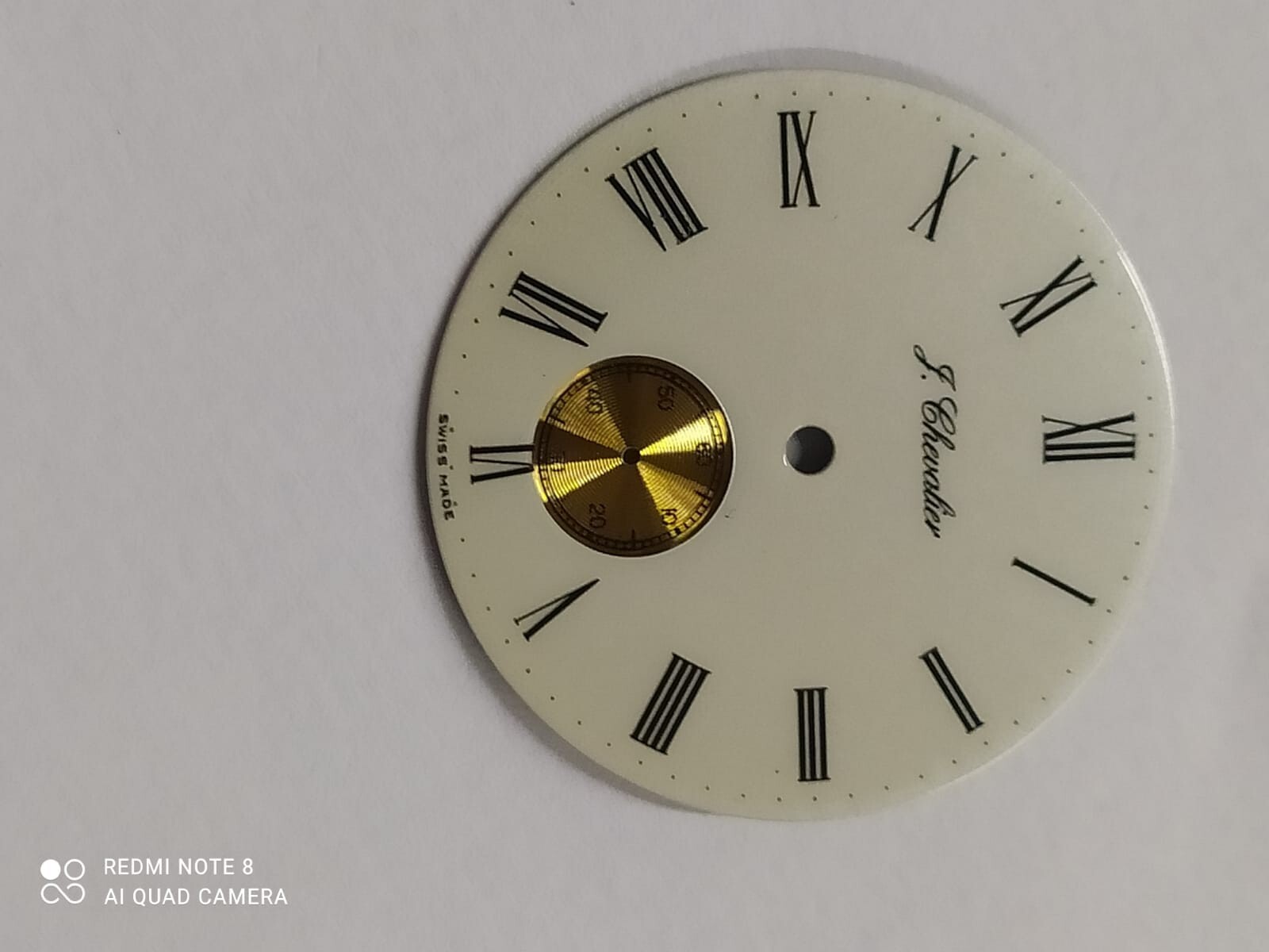 ETA 7001 WHITE DIAL SWISS 28MM for parts NOS