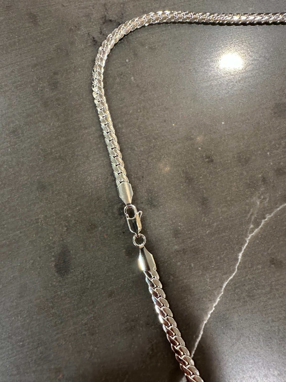 Men’s 925 Silver Miami Cuban Chain 24 Inches ” 4mm Plated Necklace