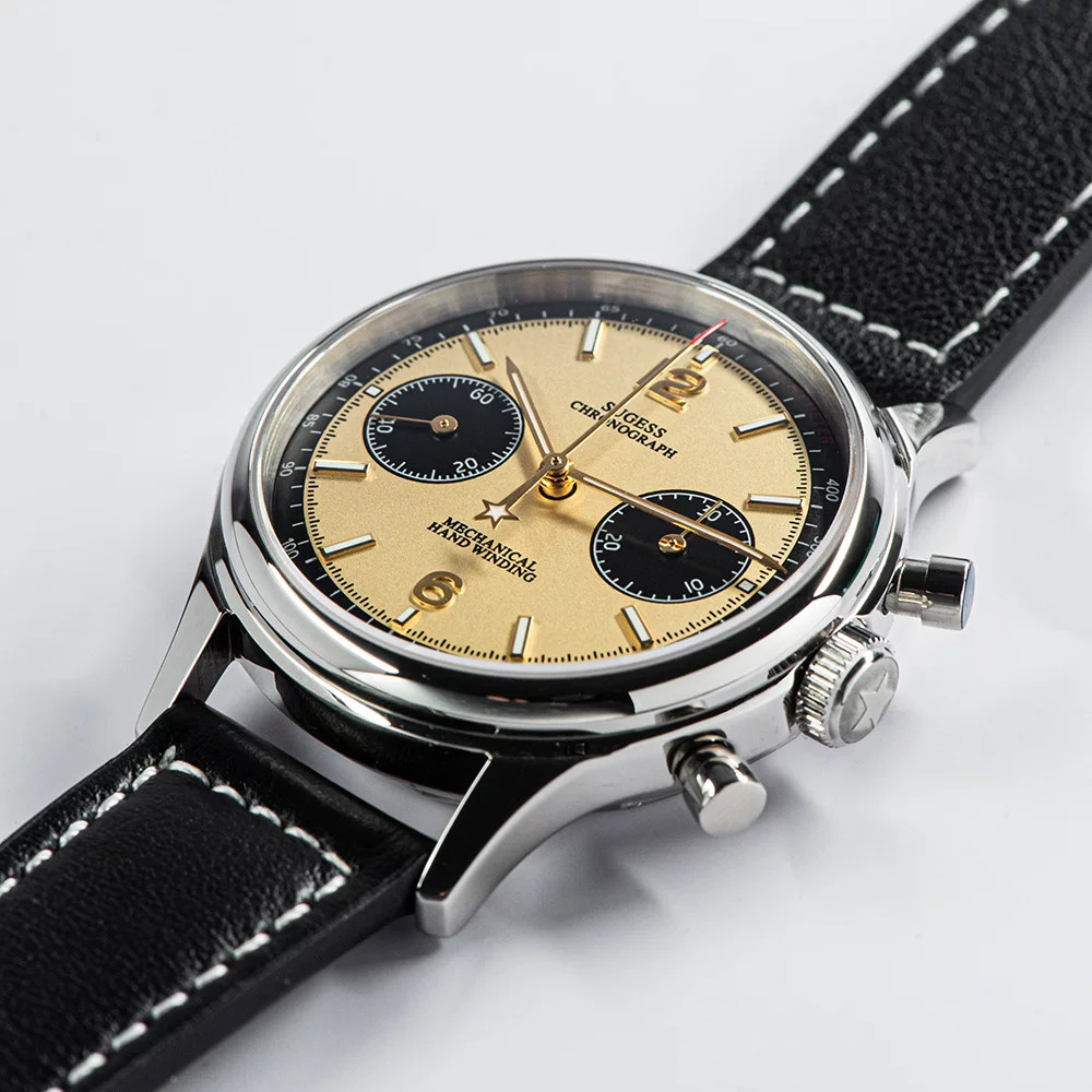 SEAGULL Watch SWAN NECK 1963 Exhibition Sapphire 38mm Chronograph Mechanical