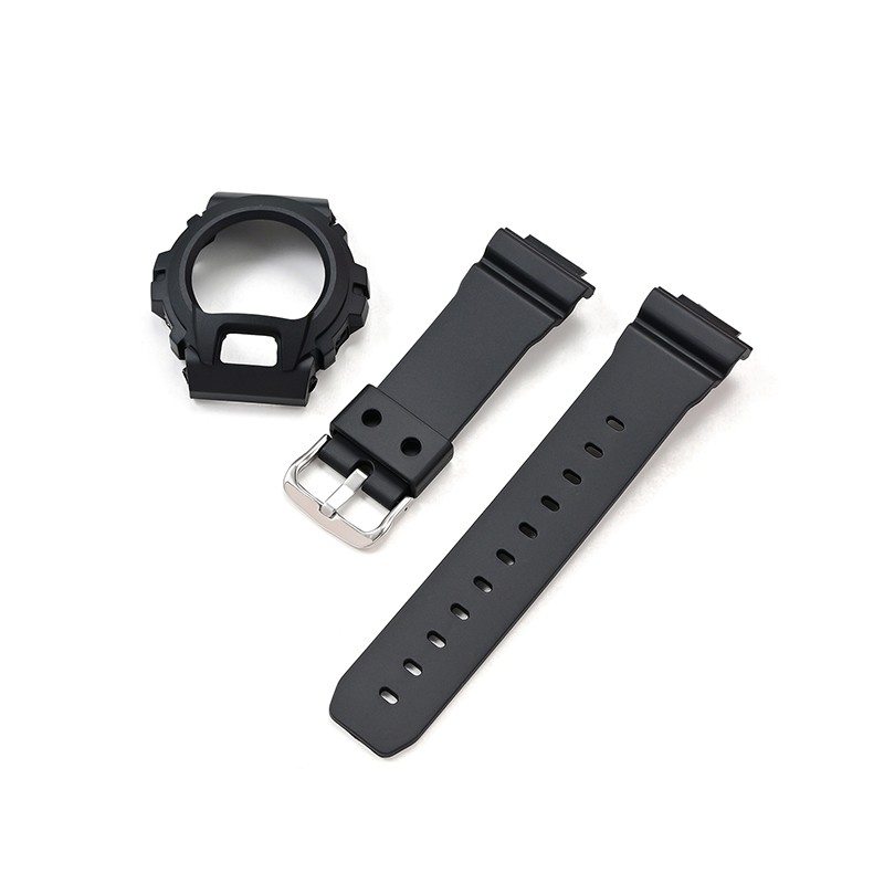 Case + Strap for Casio DW-6900/6600/6930 TPU Resin Watch Band Bracelet Shell